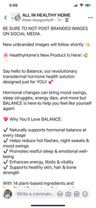 Balance Hormone Cream